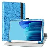 LiuShan Rotary Funda para Samsung Galaxy Tab A7, Folio Soporte PU Cuero con Funda Caso para 10.4' Samsung Galaxy Tab A7 10.4 (2020) T500 T505 Tablet,Azul