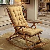 CXZC Cojín de silla de salón de patio de 120 cm, cojines de interior/exterior Chaise Lounge Cojín de silla mecedora para jardín, colchón para silla de gravedad cero