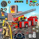 Juegos de conducción de camiones de bomberos: ambulancia de simulador de motor de bomberos de bomberos: héroe de la ciudad de camiones de bomberos mundo libre 3D: respuesta de emergencia de rescate